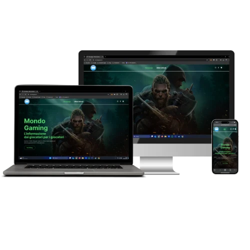 Sito Web Blog Responsive Mondogamer realizzato da Meet2Web Web Agency a Firenze